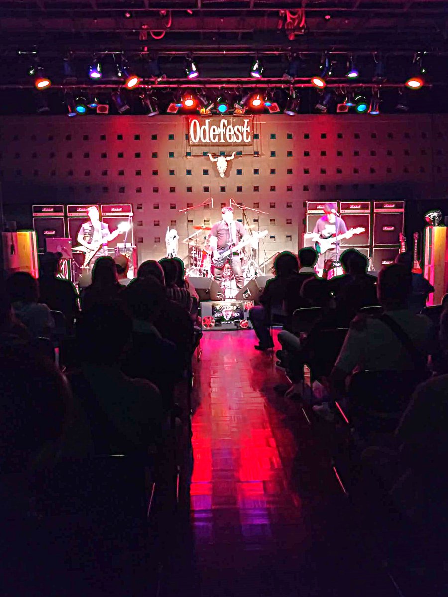 Odefest's tweet photo. 『おでフェスト2026』！
満を持してオーラスに登場は、"おでフェスト"のメタルの砦を守り続ける「四鋼帝」！

"マサ伊藤直系！人畜無害！泣く子も黙る恐怖のスラッシュ帝王が、盛劇地下に鋼鉄リフと血の雨を降らせる！"

スラッシュメタルの重鎮たちのおなじみの名曲をこれでもかと連発！ https://t.co/vHcF2ByIil