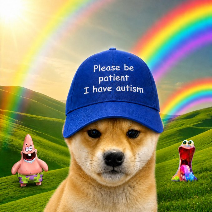 SaxOnchain's tweet photo. ansem  shilled @donatedotgg earlier so it's the best time for sending the biggest hat meme.  we've built a website with a pfp generator at https://t.co/MWqX9ahc7W
slap the iconic 'please be patient i have autism' hat on anything.  real official hat with its own kym page and years of lore behind it.  https://t.co/IiXSdq8cOo
100% of charity fees go to Seeds for Autism https://t.co/GcEtGcdqGi
