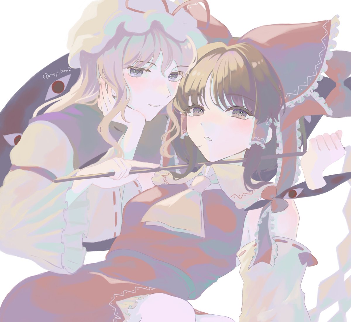 mepibow2's tweet photo. 結界組
#東方project
#博麗霊夢 #八雲紫 https://t.co/z2w2yR6xgi