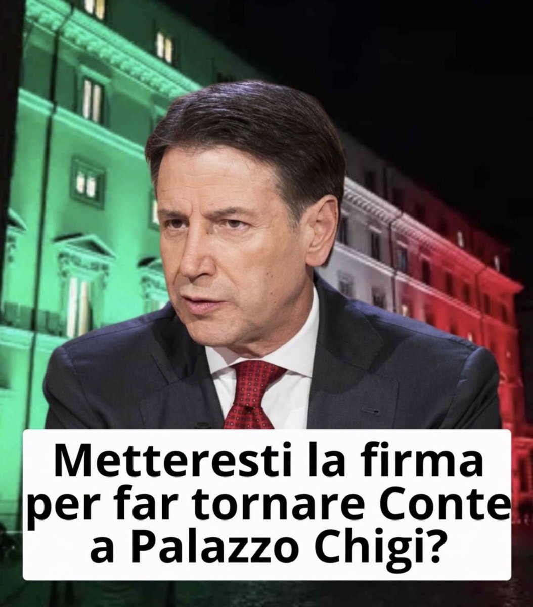 Frenkie_Woody's tweet photo. Giuseppe Conte ha già guidato l’Italia in due governi, affrontando momenti estremamente complessi come la pandemia e la successiva crisi.

Da leader del Movimento 5 Stelle continua a essere uno dei principali protagonisti dell’opposizione e del dibattito politico nazionale.

Per alcuni rappresenta una figura credibile per tornare alla guida del Paese, mentre per altri servirebbe una leadership diversa per affrontare le sfide future.

Tu metteresti la firma per far tornare Conte a Palazzo Chigi?