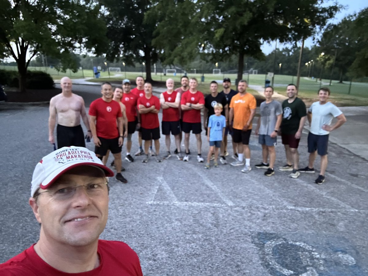 Gamecock_Matt97's tweet photo. The #F3MidlandsTour enjoyed its visit to @F3Shawshank this AM for Blooper’s @gkprice7 250-year celebration of America workout.
Inspiring devo about the Greatest Gift ever.
Solid #2ndF with some pax spending more time at #ParkingLotCoffeeteria than at the workout! ☕️😁👍🏻
Aye! https://t.co/I53S0MfCJ0