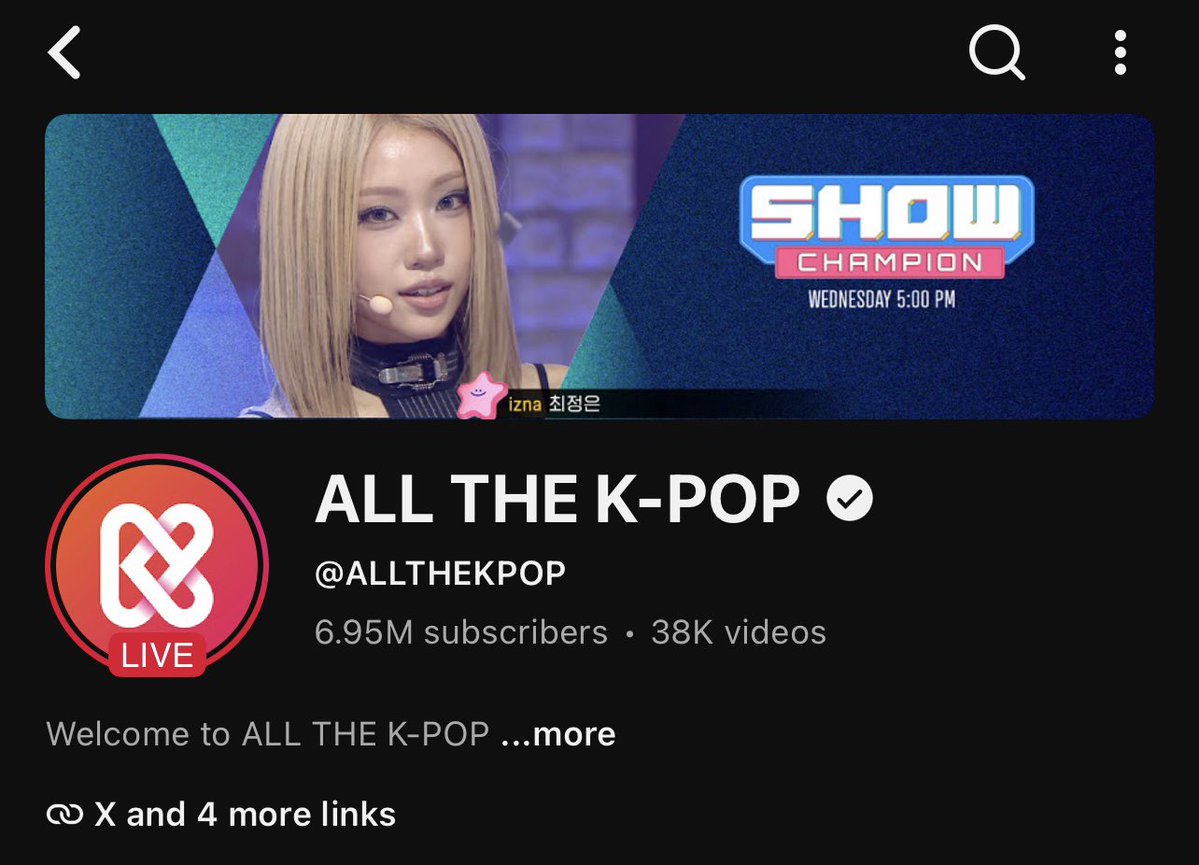 JUNGEUNGLOBAL's tweet photo. [📣] 260707  YOUTUBE HEADER REWARD

Thank you to all Chiunz, Chichidan and Nayas who voted for Jungeun in the 🧚 Ending Fairy of June 🧚 poll on the Idol Champ app! 💙

As a reward, #JUNGEUN is featured as the header on the ALL THE K-POP YouTube channel, which has 6.95M subscribers for 7 days! 🎉

🗓️ Schedule: July 7, 2026 – July 13, 2026 (7 days)

🔗 https://t.co/8dfxNGLgDe

#CHOIJUNGEUN #최정은 #izna #이즈나 #ジョンウン