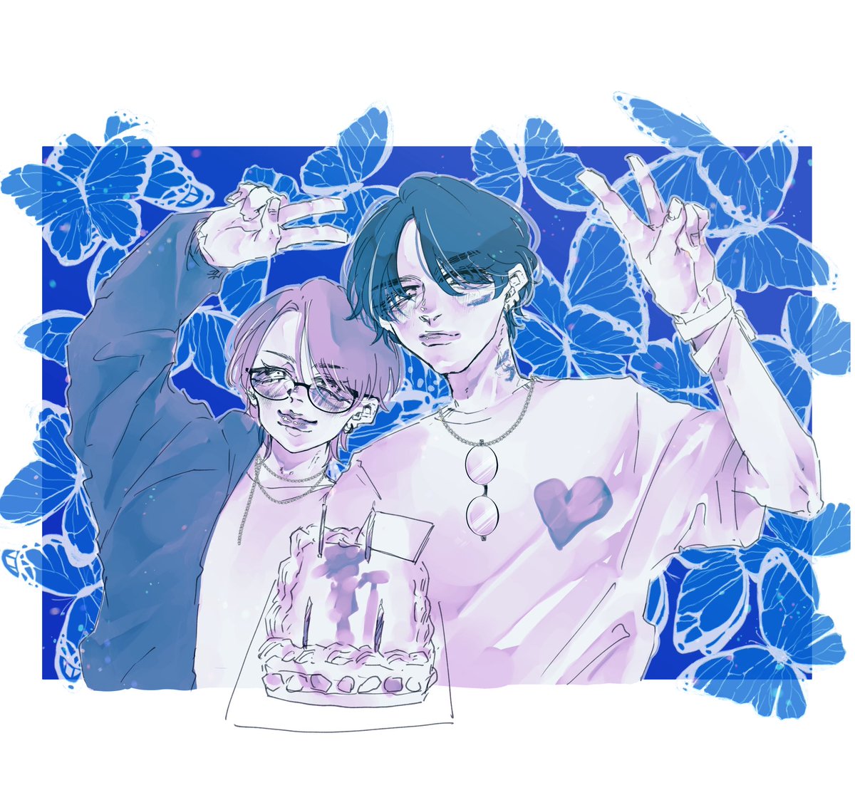 cosTsubaki's tweet photo. ⟡.·❤️🦋💙⟡.·

妄想のようで現実にあったバタフライ描いた✌️ https://t.co/f05xKwxUNh