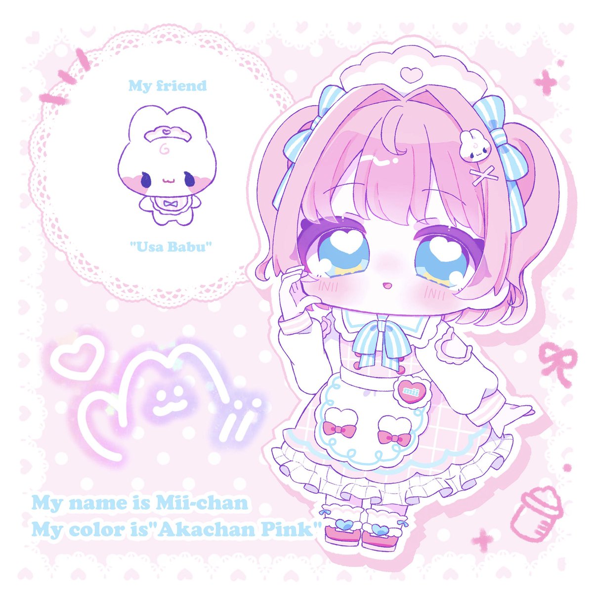 rumi_kii's tweet photo. ‧₊˚ ♡ メイドさん紹介 ♡ ˚₊ 

🩷みぃちゃん(cv.みおねこ)🐰໒꒱· ﾟ
https://t.co/nZUWXiVkrD

甘えんぼなきゅるきゅる赤ちゃん👶🏻
人見知りだけどとっても真面目で頑張り屋さん！たくさん話しかけるととっても懐いてくれるよ♪
けどつい距離感が近くなっちゃう> <💦

🎀 #chouchou_petit https://t.co/Z0GbcbssoK