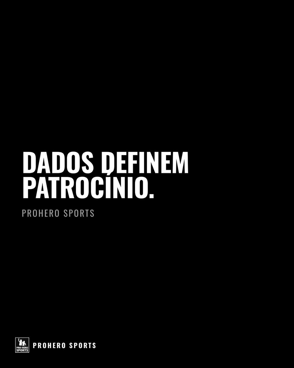 ProHeroSports's tweet photo. dados definem patrocínio. https://t.co/l3gOx2ft04
