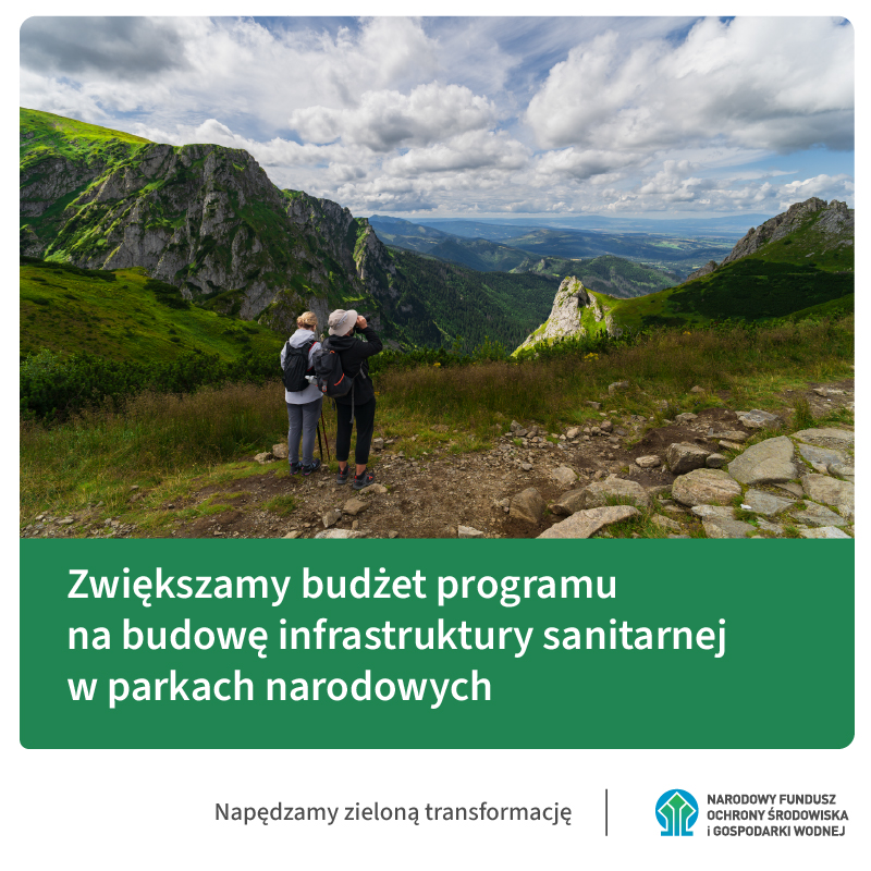 NFOSiGW's tweet photo. 📢 Więcej środków na ochronę przyrody w parkach narodowych! 🌿⤵️

#NFOŚiGW trzykrotnie zwiększył budżet programu wspierającego budowę infrastruktury sanitarnej w parkach narodowych. Dzięki temu na realizację inwestycji przeznaczono aż 75 mln zł.
To odpowiedź na duże zainteresowanie programem i szansa na realizację większej liczby projektów, które pomogą lepiej chronić cenne siedliska przyrodnicze oraz poprawią komfort osób odwiedzających parki narodowe.

💰 Co można sfinansować?
✅ budowę i modernizację stacjonarnych sanitariatów,
✅ kanalizację wraz ze stacjami pomp,
✅ hydrofitowe oczyszczalnie ścieków,
✅ przyłącza wodociągowe, energetyczne i światłowodowe,
✅ niezbędne prace odtworzeniowe i towarzyszące.

📅 Nabór wniosków trwa od 1 kwietnia 2026 r. do 31 marca 2027 r. ⤵️
💚 Dofinansowanie może wynieść do 100% kosztów kwalifikowanych w formie dotacji.

ℹ️ Więcej informacji o naborze znajdziesz tutaj:
https://t.co/cuHDLJmBP6 

#NFOŚiGW #ParkiNarodowe