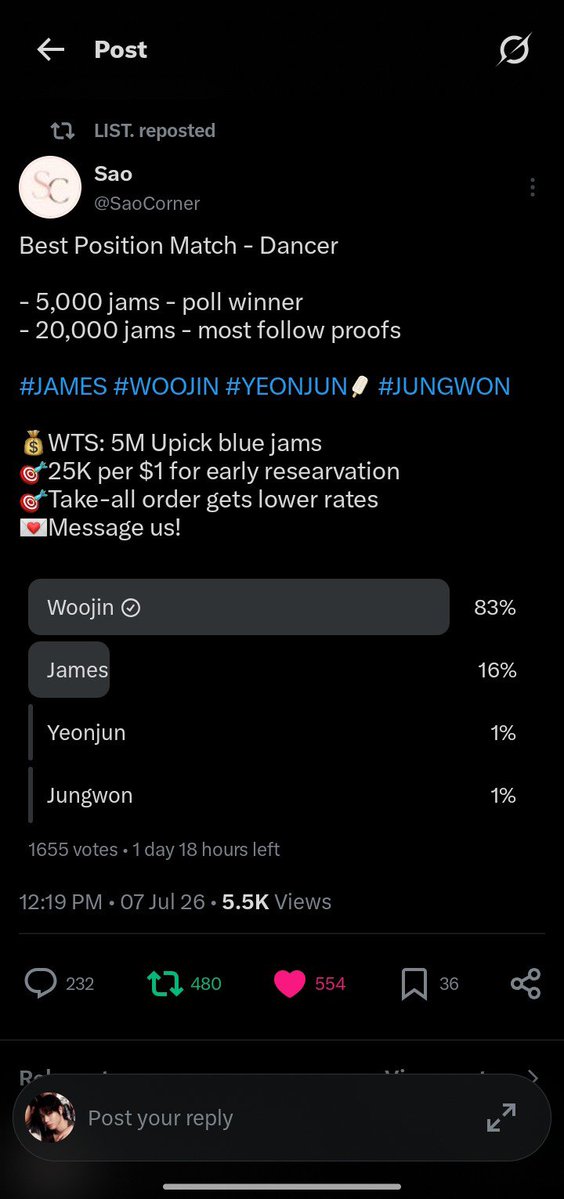 betweenfables's tweet photo. @SaoCorner For #WOOJIN https://t.co/3UdbDmkCyQ
