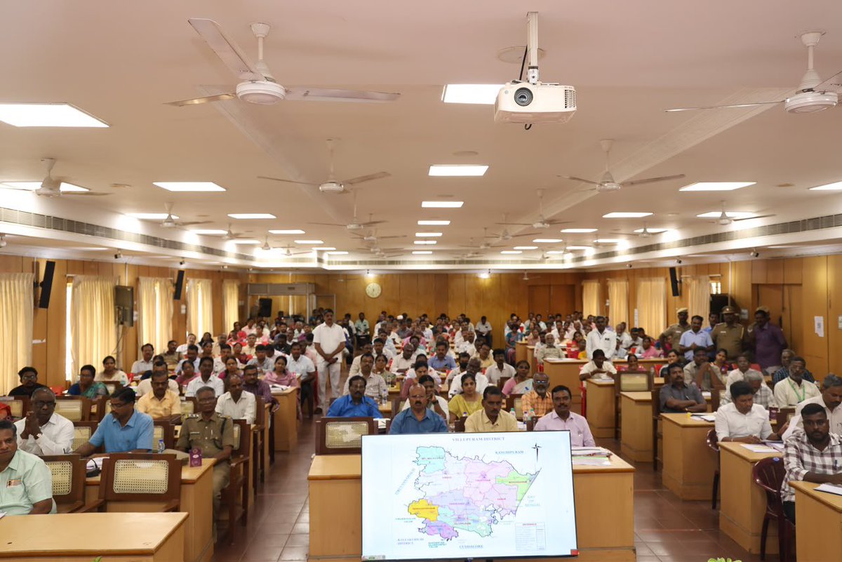 OfficeOfNAnand's tweet photo. மாண்புமிகு தமிழ்நாடு முதலமைச்சர் @CMOTamilnadu அவர்களின் அறிவுறுத்தலின்படி,

இன்று (07.07.2026) செவ்வாய்க்கிழமை,

மாண்புமிகு ஊரக வளர்ச்சி மற்றும் நீர்வளத்துறை அமைச்சர் திரு. @BussyAnand அவர்கள், விழுப்புரம் மாவட்ட ஆட்சியர் அலுவலக கூட்டரங்கில் நடைபெற்ற மாவட்ட அளவிலான (1/7) https://t.co/3Lmnh1cGKp