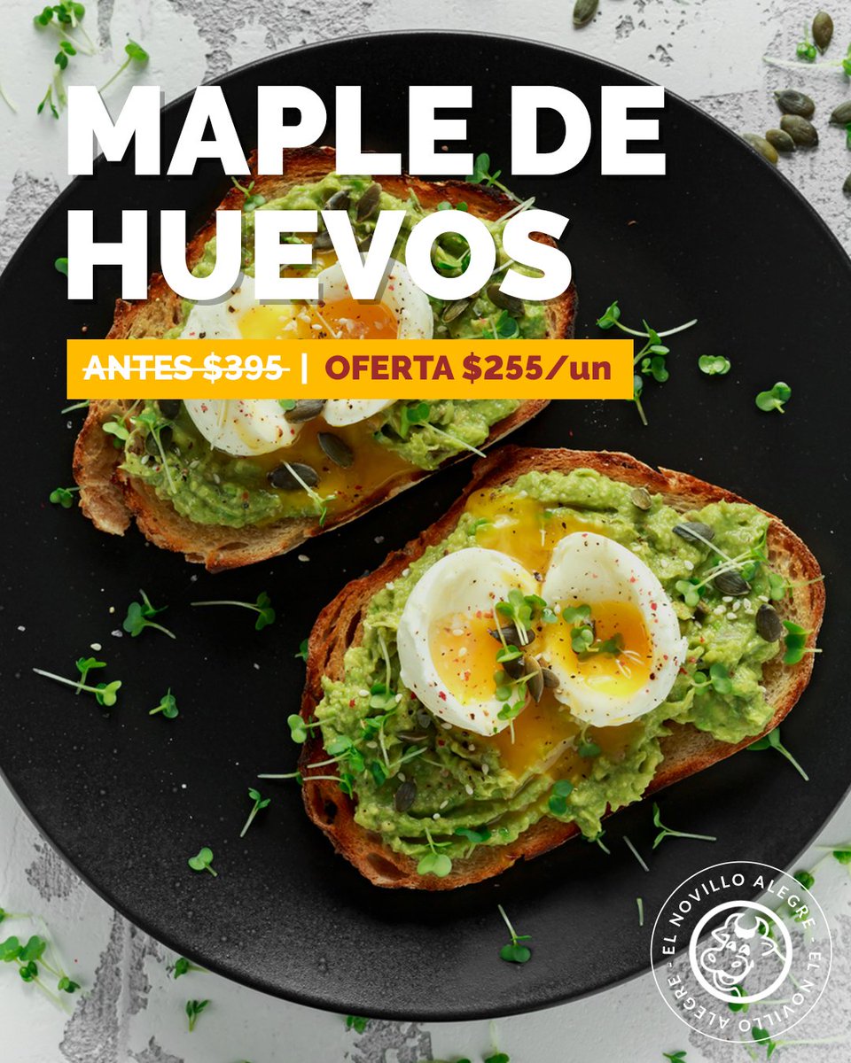 NovilloAlegre's tweet photo. 🥚✨ Un maple de huevos y miles de posibilidades en la cocina
Ideas para sumar proteína natural a tus comidas:
🍳 Tortillas
🥪 Sándwiches
🥗 Ensaladas
🍝 Pastas

Aprovechá la oferta de maple de huevos y tené siempre un infaltable en casa ❤️
#ElNovilloAlegre #Huevos #Ofertas https://t.co/xKH6OWc3XT