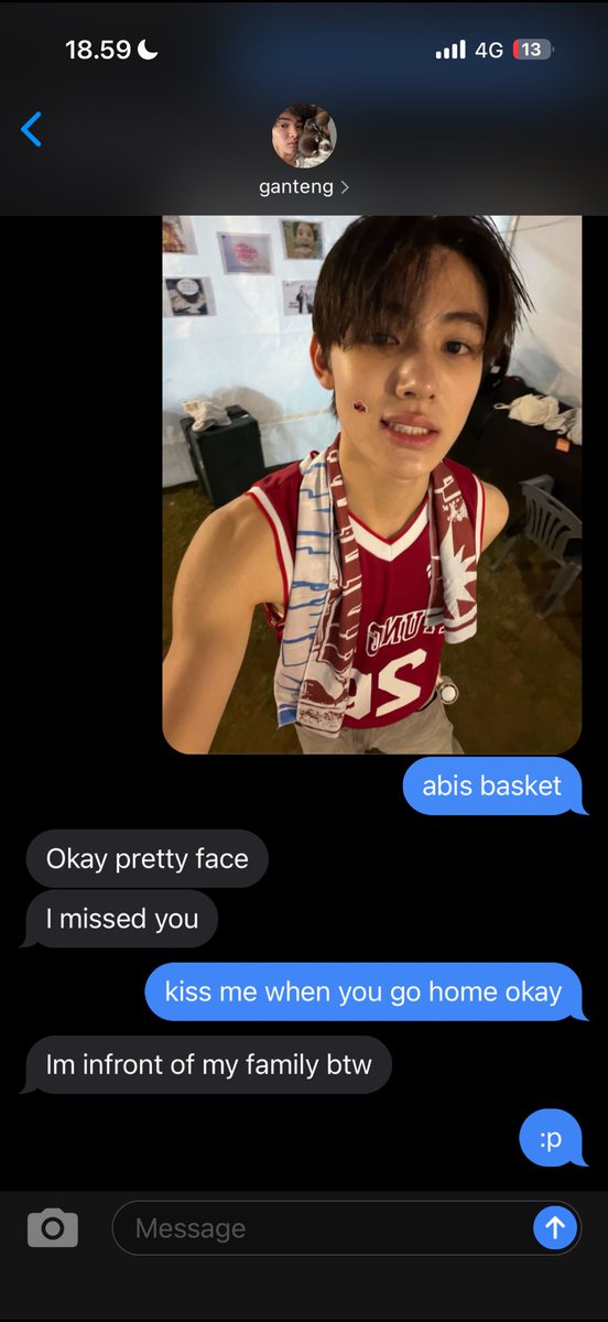 GaIocher's tweet photo. When you’re on a family trip but you’re in the beginning of a talking stage with a cute boy from Bandung so you’re texting all day and feeling lowkey giddy https://t.co/UDLdwIXSpw