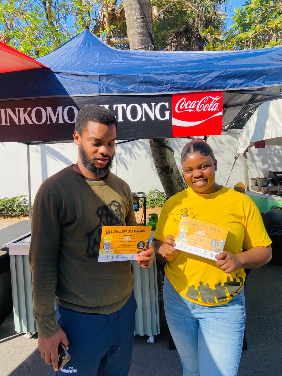 LuthuliWalk2019's tweet photo. We're back at the #BallitoPro! 🌊 Our promoters will be popping up throughout the event, promoting the 10th edition of the Luthuli Walk &amp; Fun Run 2026. Come say hello, register, and be part of history. One Community. One Legacy. 10 Years Strong. #LuthuliWalk2026 https://t.co/AbV1mp6KcB