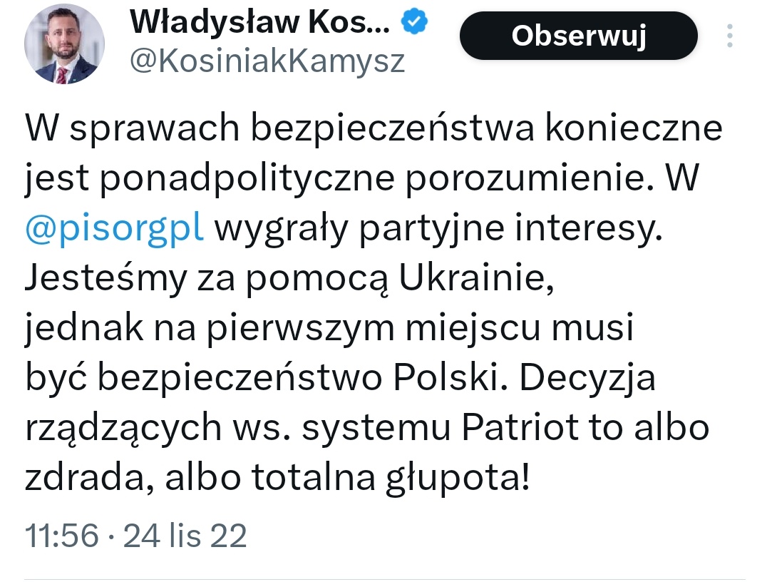 Kacha74's tweet photo. @KosiniakKamysz @prezydentpl @BBN_PL Pierwsza lepsza qurwa jest bardziej wiarygodna od ciebie  patałachu 🤮🤮🤮🤮🤮 https://t.co/s81AEPpf9z