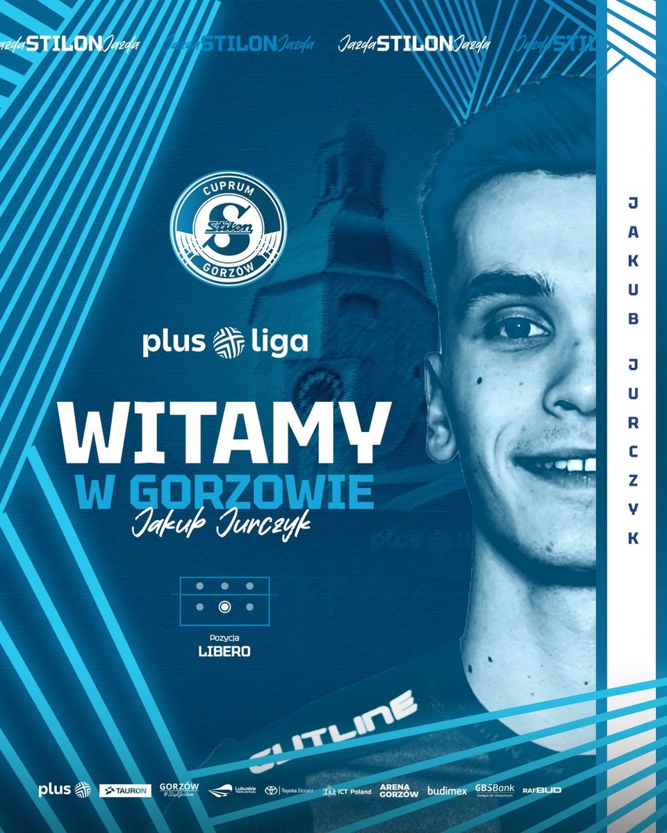 patryczysko's tweet photo. srebrny medalista ME u22 dołącza do Cuprum Stilon Gorzów!
#Stilon #plusliga #Jurczyk https://t.co/mY8EHoxMjO