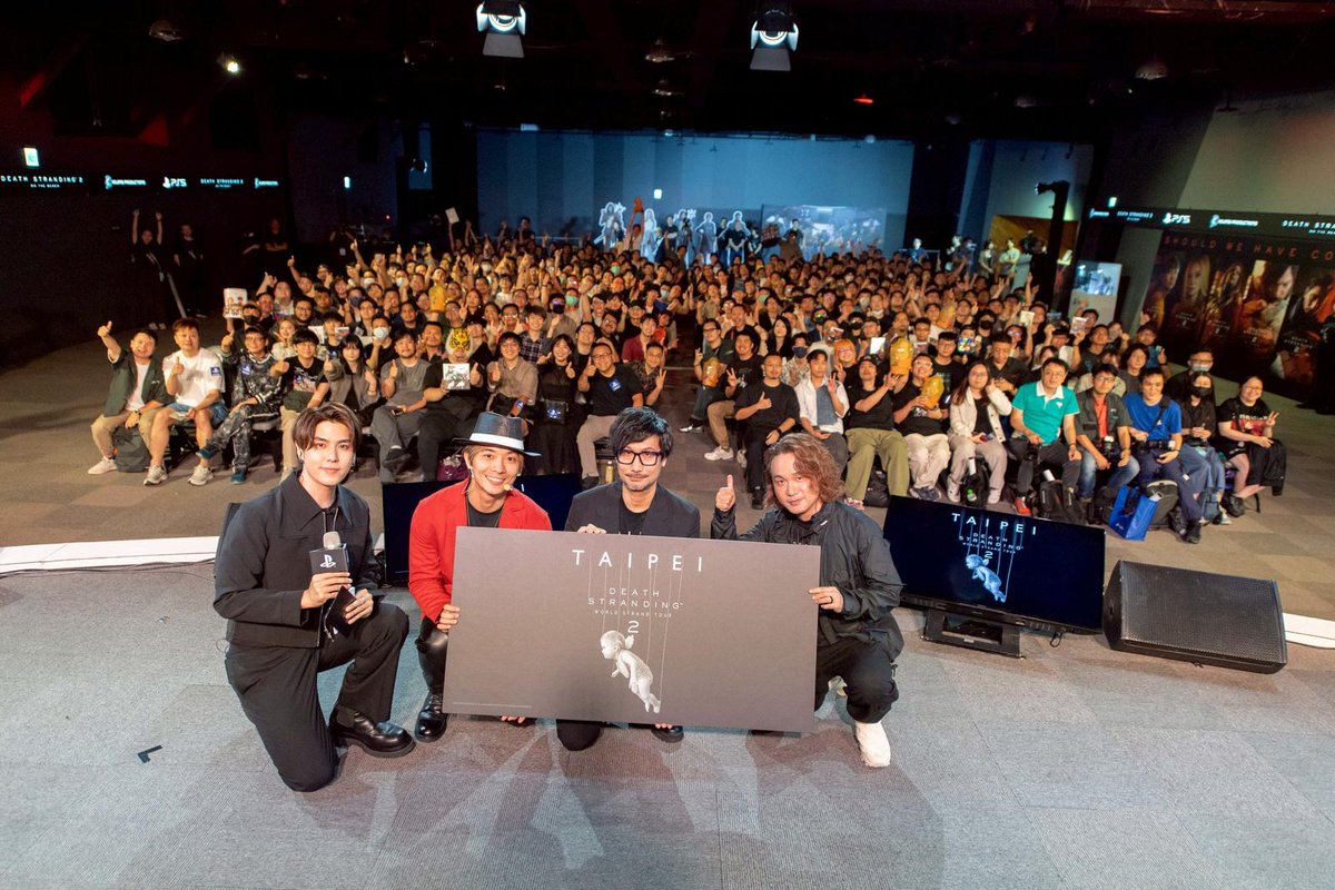 KojiPro2015_EN's tweet photo. It’s been about a year since DEATH STRANDING WORLD STRAND TOUR 2 in Taipei 📸

Thank you for the wonderful memories and an unforgettable time 👍

#DeathStranding2 https://t.co/HbtaDjiiXD