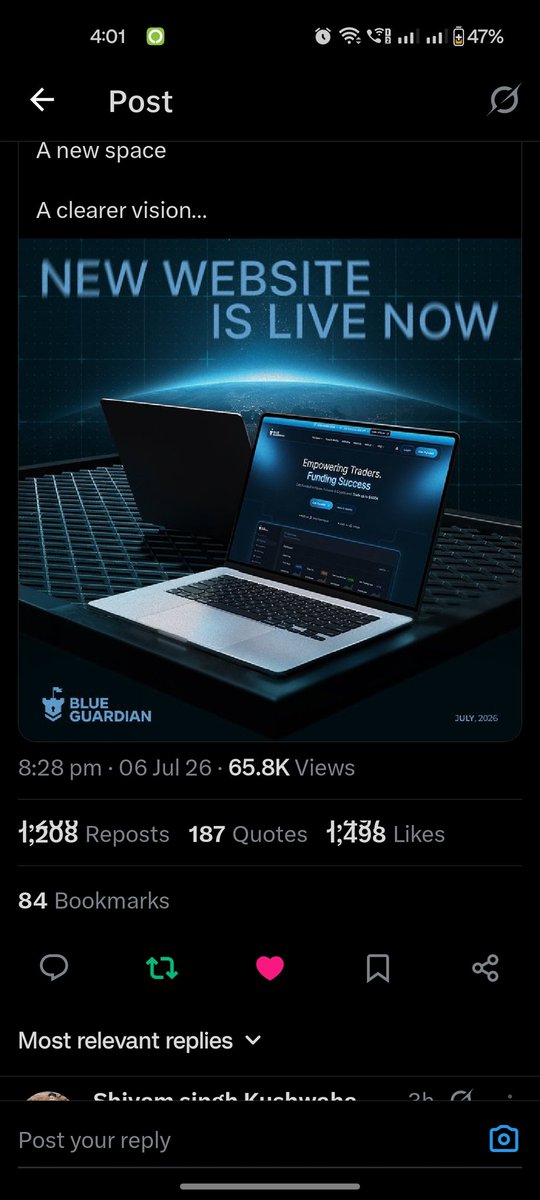sangeet_ash's tweet photo. @BlueGuardiancom Excited to trade from Pakistan

As Blue Guardian started their services in Pakistan too🔥 https://t.co/0eaUJEJxM5