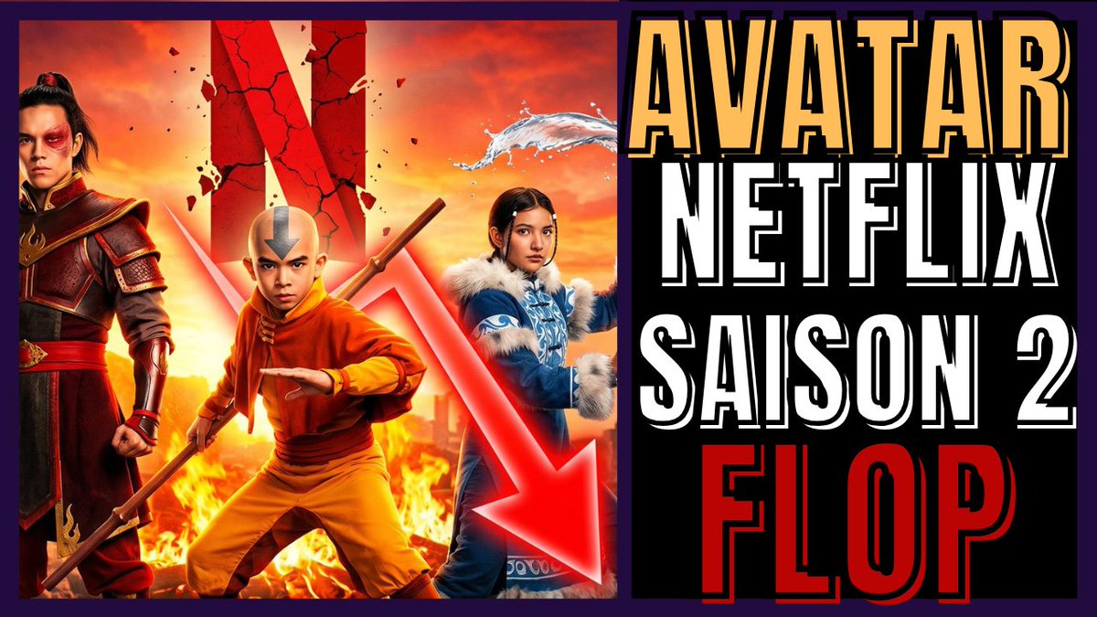 GoldoClak's tweet photo. AVATAR LIVE-ACTION SÉRIE NETFLIX FLOP : LE PUBLIC DÉSERTE LA SAISON 2
✨https://t.co/GVHcUsMKHL✨
#Avatar #saison2 #liveaction #serie #mega #Flop #netflix #USA https://t.co/xRNxuB6ixY