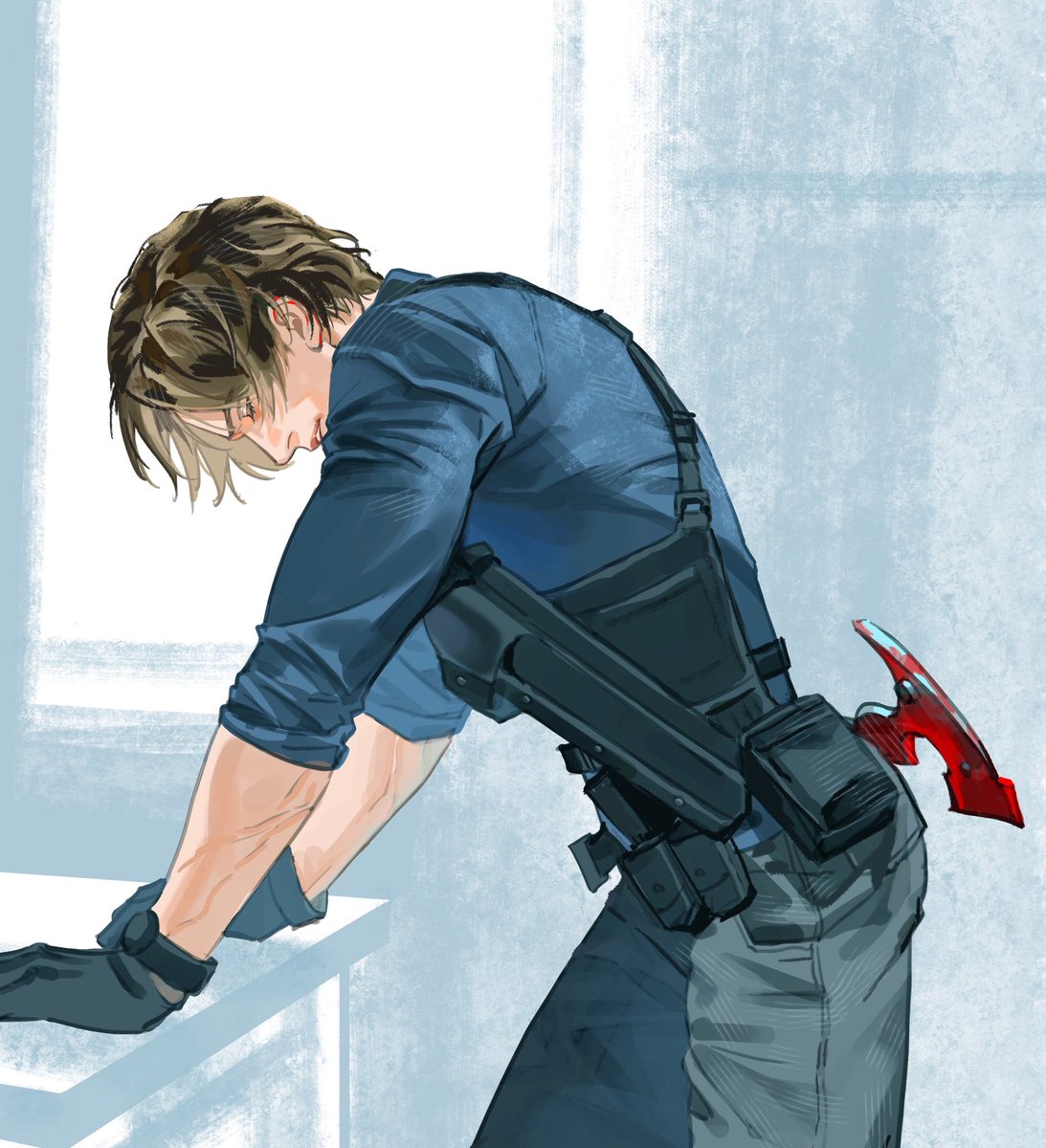 bbeiiii_04's tweet photo. 只是斧子🪓#leonkennedy https://t.co/P6ezyX1I5r
