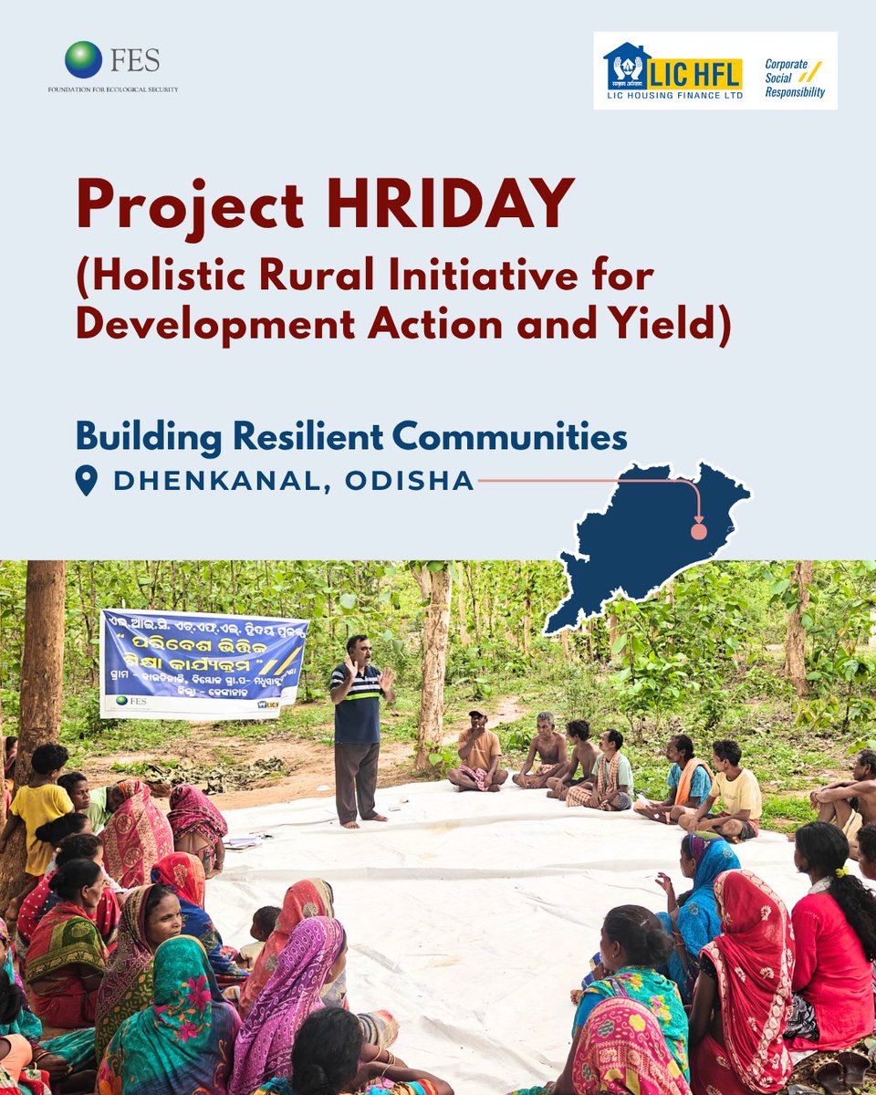 fesforcommons's tweet photo. For the past three years, the villages of Dhenkanal, Odisha, have been writing their own story of resilience. Through Project HRIDAY, communities came together to secure their water, restore forests and degraded landscapes and strengthen the institutions that govern their daily lives, as the architects of every change.

The journey reflects the vision of the Ministry of Panchayati Raj's vision for Localising the Sustainable Development Goals (LSDGs), such as
- Water Sufficient Gram Panchayats (Theme 4) through improved water security and groundwater recharge
- Clean & Green Gram Panchayats (Theme 5) through forest restoration, soil and water conservation and natural farming
- Women-Friendly Gram Panchayats (Theme 9) through Mahila Sabhas, Mahila Samman Ghars, women's leadership, and adolescent girls' awareness and training in menstrual health and hygiene.