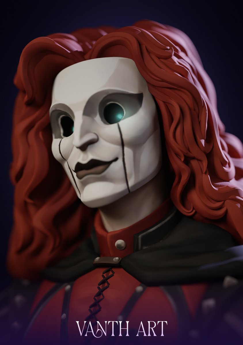 vanth_art's tweet photo. Bolaire fanart, sculpted and painted in ZBrush #CriticalRole https://t.co/nxD3sdqFMD
