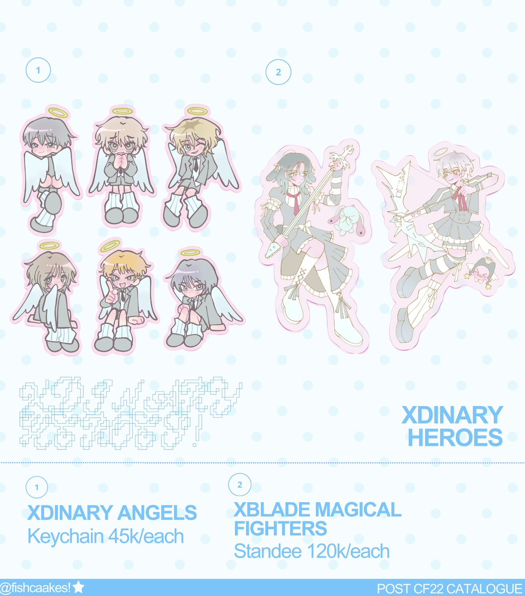 fishcaakes's tweet photo. [RTs appreciated! 𓏲ּ𝄢] 

⋆˚꩜｡ fishcaakes’ post #CF22 PO catalogue! 𓆝 ⋆. (˶˃𐃷˂˶)

🪽Mail order only! GO please DM 
🧷18trip, xdinary heroes, nmixx

[2/3] 🔗+ more below! ˋ°•*⁀➷
#comifuro22 https://t.co/8QoOHyOiIC
