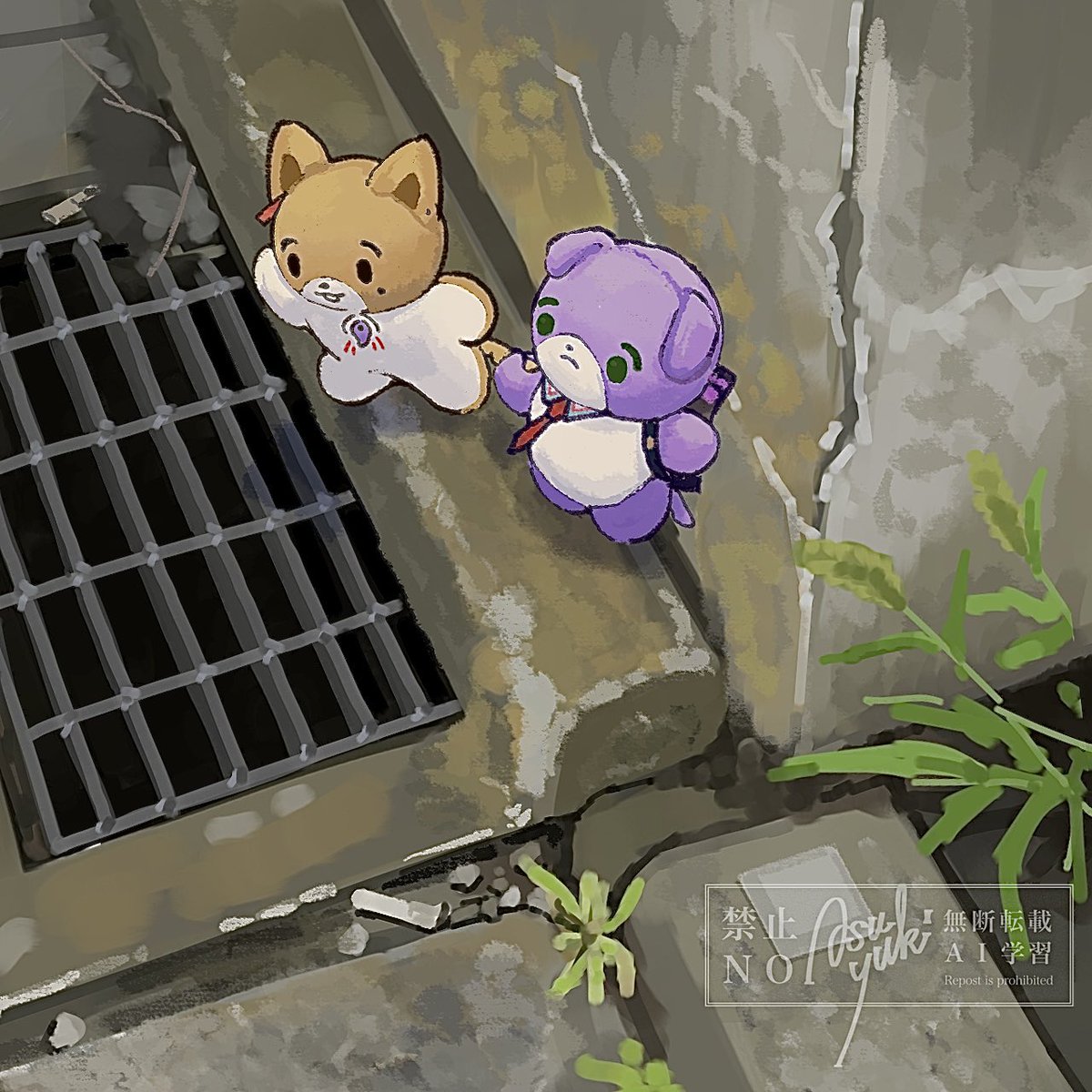 Asu_yuuk_ri's tweet photo. #にじたうんあーと
「なんか見える？」

どこにでもあるなんでもない景色が描きたい。 https://t.co/GnrppAJt3T
