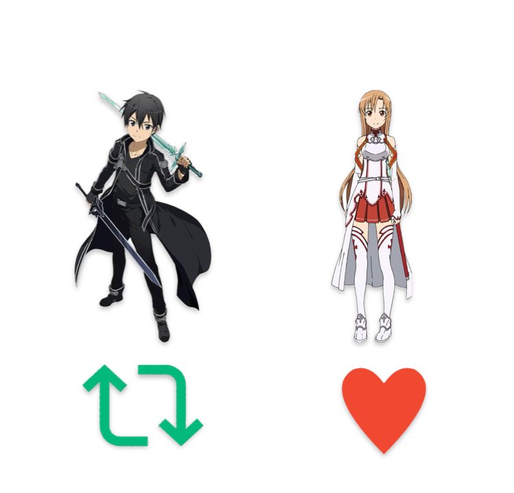 rimlsmilly's tweet photo. みんなが好きなSAOキャラはどっち？
迷うけど私はキリト派！ https://t.co/caarB2fCx9