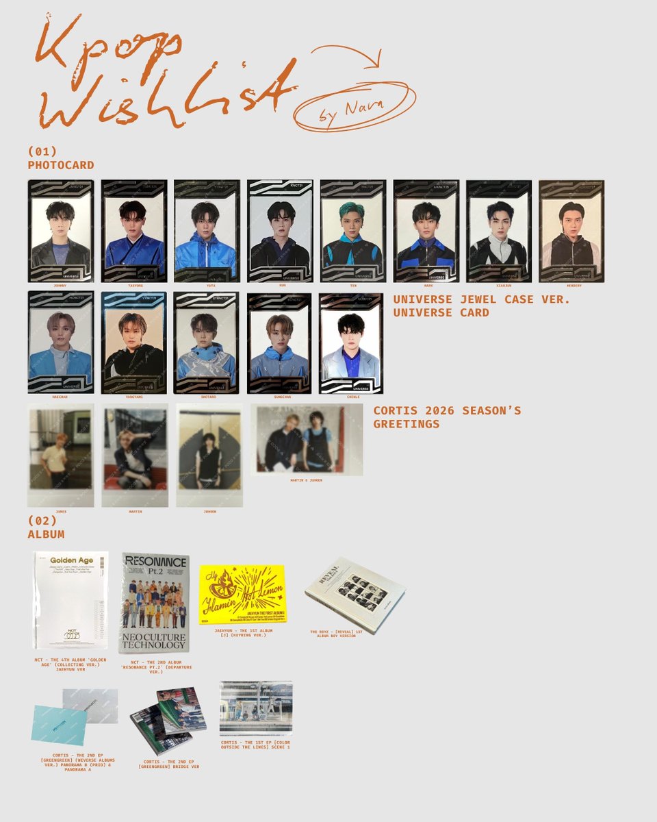turning0age's tweet photo. halo gaisss wtb wtb wtb, help aku memenuhi wishlist ini, yang punya mau rd mana pun boleh dm azaaa yaaaa, kalo cocok di kantong ku nanti ku bawa pulang🫰🏻🫰🏻🫰🏻lov gaisss
#wtb #wts #zonauang #nct #cortis #theboyz https://t.co/eIdjrOqOKn