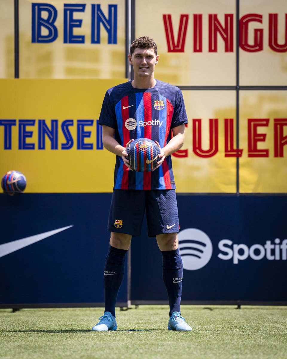 FCBarcelona's tweet photo. 📅 Today marks four years since Andreas Christensen was unveiled as a Barça player 💙❤️ https://t.co/PBpiZMdvXd