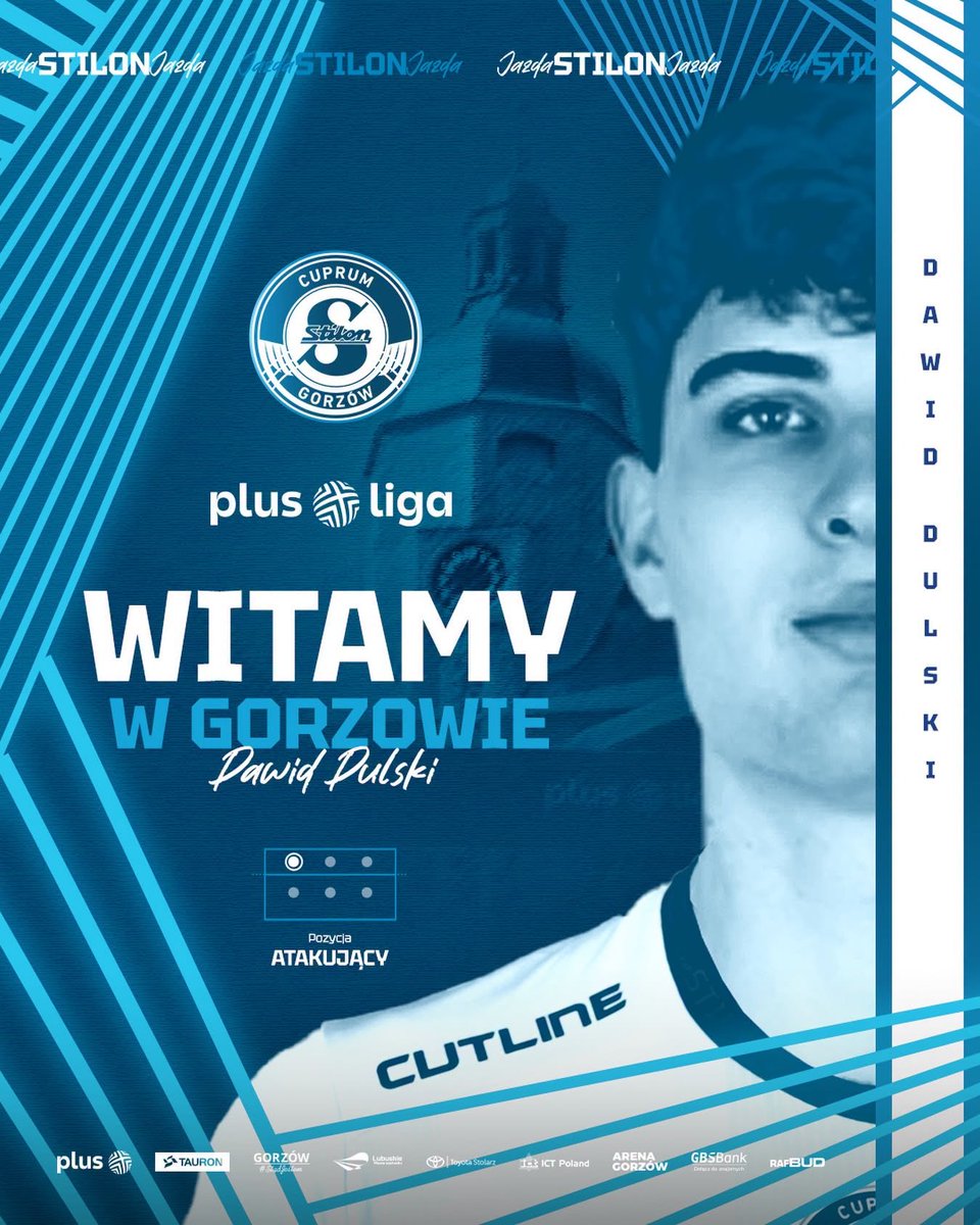 patryczysko's tweet photo. reprezentant Polski dołącza do ekipy Cuprum Stilon Gorzów!
#Stilon #plusliga #Dulski #transfer https://t.co/WUil1Yc703