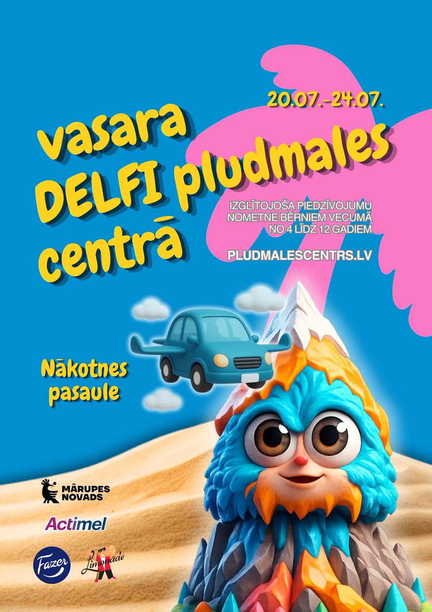 Brazilija's tweet photo. Nākošās nedēļas tēma - "Nākotnes pasaule"! 20.07.-24.07.
Nometnes plānā pludmales tenisa un pludmales volejbola pamatu apgūšana, radošās darbnīcas robotikas/nākotnes pasaules tematikā, joga, sporta spēles, orientēšanās, sacensības.📷📷

Viss info - https://t.co/3zPK9BZR0Z https://t.co/bpSVoCnQZ8