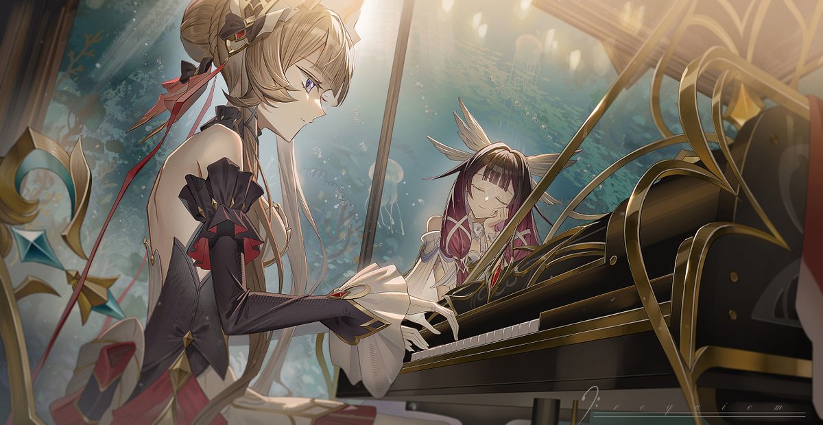zelpic's tweet photo. sandrone's piano #Sandrone #サンドローネ #Columbina https://t.co/0AruHexZSV