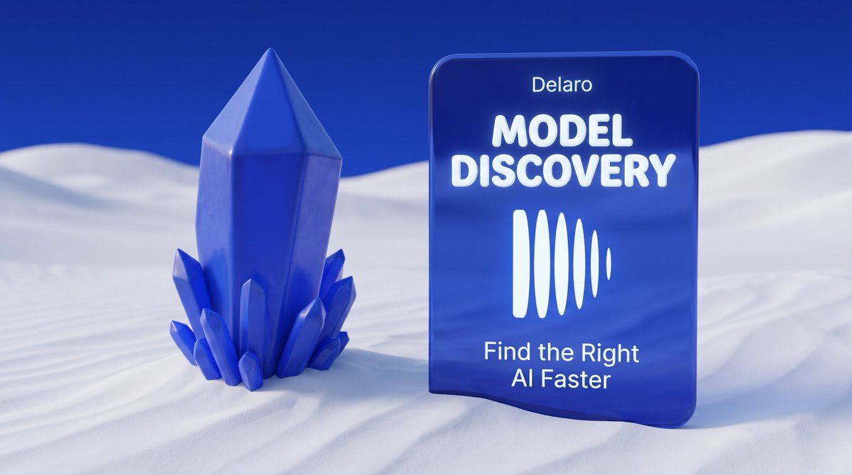 Delaroofc's tweet photo. Finding the right AI model should be as intelligent as the models themselves. Delaro helps developers discover trusted, high-performing models quickly, reducing development time and making AI adoption faster for every builder. https://t.co/91YlevcsjC