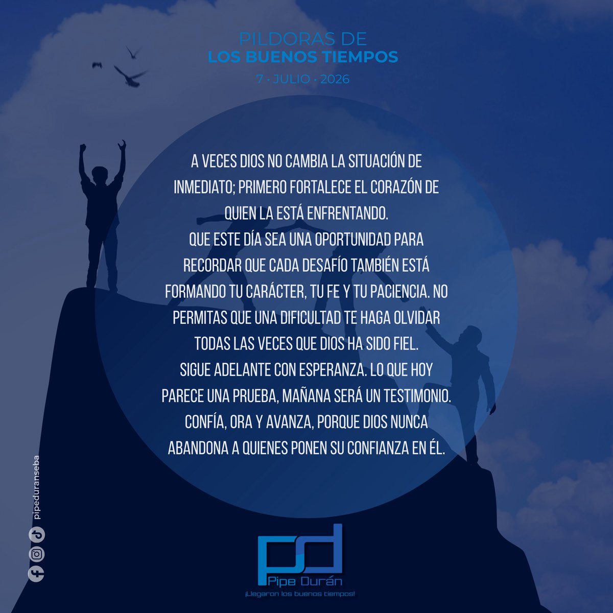 Pipeduranseba's tweet photo. Píldora 7 de julio 2026 

#PildorasDealosBuenosTiempos
#LosBuenosTiempos https://t.co/FXjMu8wj1Q