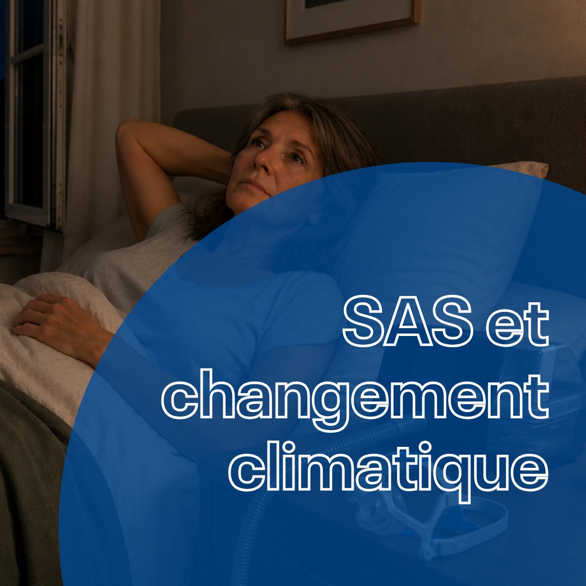 Isis__Medical's tweet photo. Lorsque le thermomètre dépasse les 27,3 degrés pendant la nuit, la probabilité de souffrir d’au moins un épisode d’apnée obstructive du sommeil augmente jusqu’à 45%. ISIS Médical se tient à vos côtés pour assurer un traitement PPC confortable en cas de fortes chaleurs. https://t.co/9d2hMvEuHo