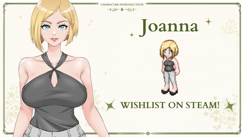 pejoy_games's tweet photo. Meet Joanna!

The second resident of Pleasure Room - Haunted Apartment.

Serious, spotless, and secretly sentimental, Joanna comes to Pleasure Room looking for the warmth her long-distance relationship can’t give her.👀

🧡Wishlist now on Steam: https://t.co/nmoKSuvyXj

#erogame https://t.co/ci3y8tDm77