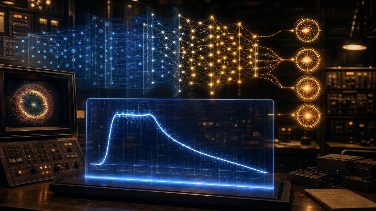 SpaceToday1's tweet photo. 💥 Uma IA aprendeu a ler a luz de estrelas que explodiram.

🧠 Treinada com 205 mil supernovas simuladas, ela revela massa, energia, raio e níquel radioativo em menos de 1 segundo — trabalho que exigia 36 mil horas de CPU.

🔭 E ainda mostra ONDE na curva de luz encontrou cada resposta.

Leia a matéria completa ! 🚀

POST NOVO NO SPACE TODAY!!!

A rede neural que faz a autópsia de supernovas em menos de um segundo - https://t.co/idFa4dpOhw

#Supernova #InteligenciaArtificial #Astronomia #MachineLearning #SN1987A