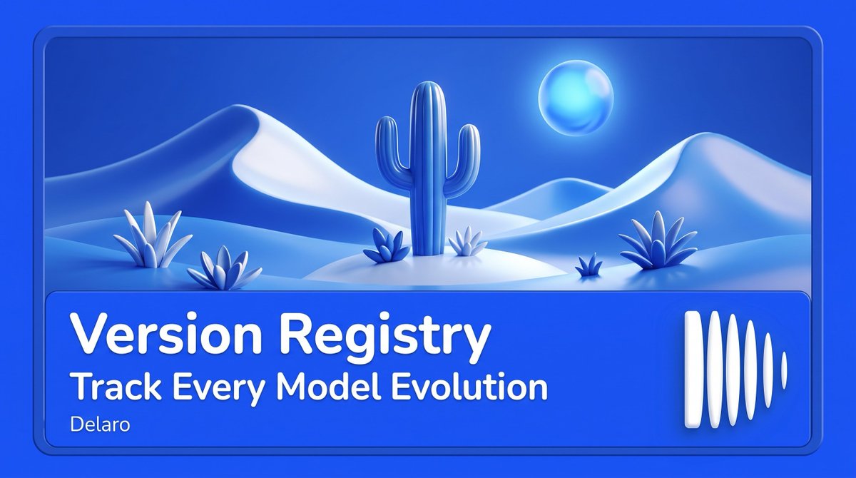 Delaroofc's tweet photo. Every improvement matters. Delaro's Version Registry records the complete evolution of AI models, giving developers transparent version histories, reliable updates, and confidence that every deployment is built on trusted, verifiable intelligence. https://t.co/mqH1KGU9t0