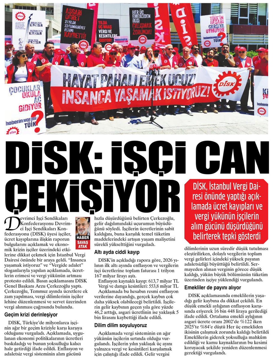 DİSK tweet media