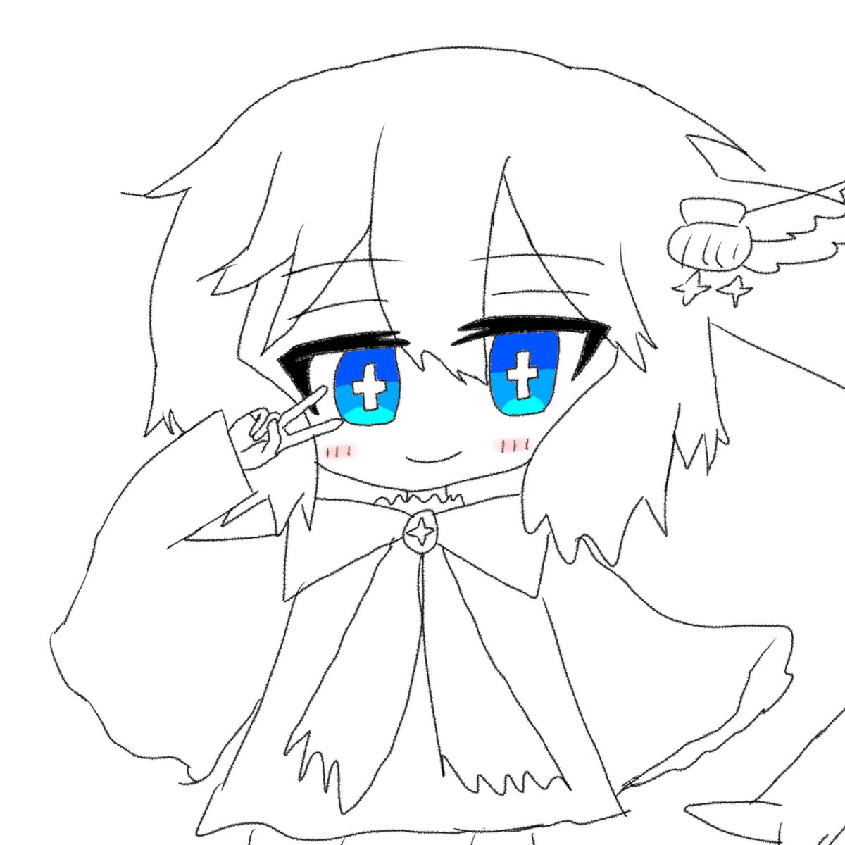 armonlkyr's tweet photo. エイダ君落書き！　#ミマモロール https://t.co/nOwXPyAUQc