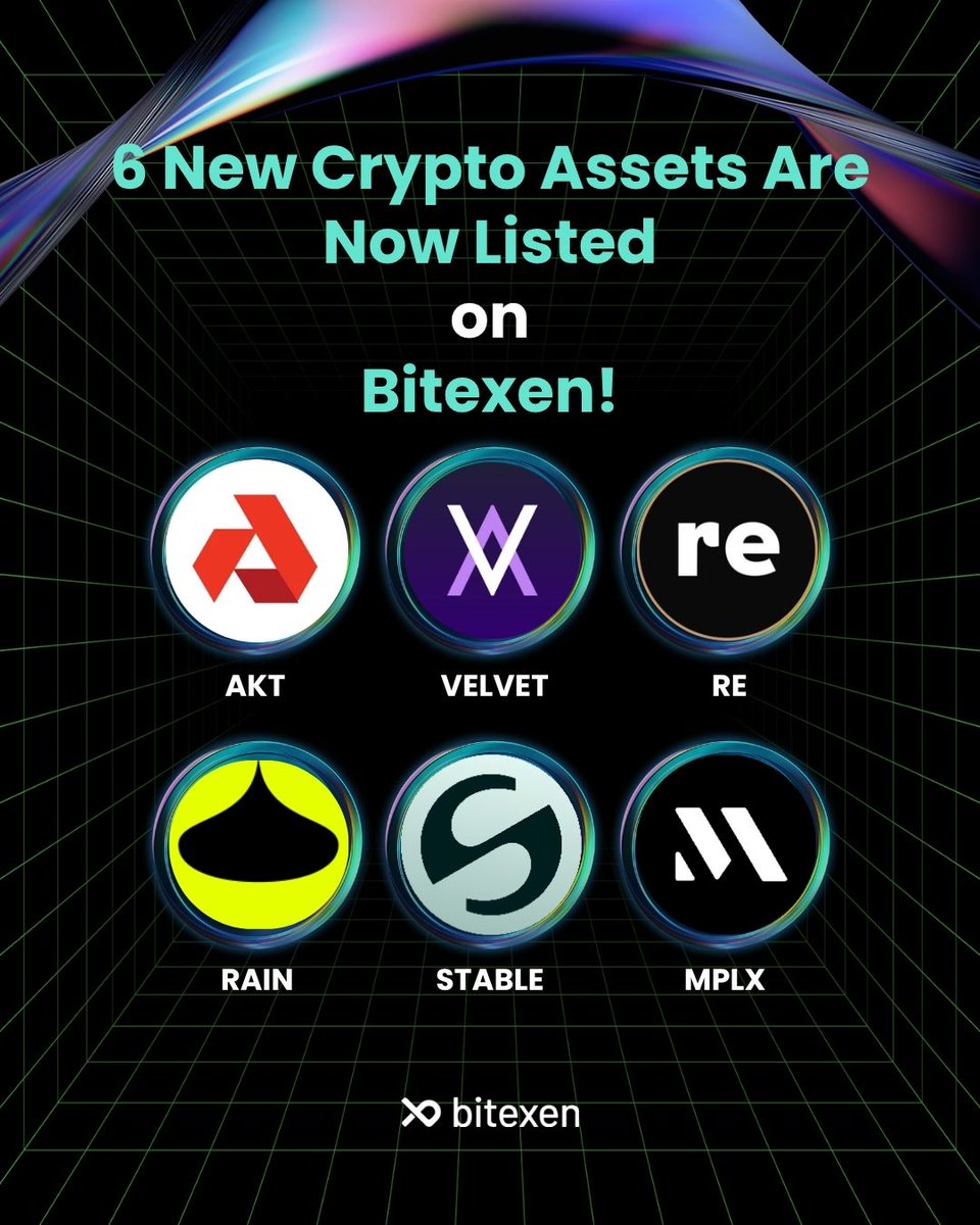 BitexenSA's tweet photo. 📣 6 New Crypto Assets Are Now Listed on Bitexen!

➡️ For details, click: https://t.co/ApXefoJ67v

#Bitexen https://t.co/KFoDqzsaDa