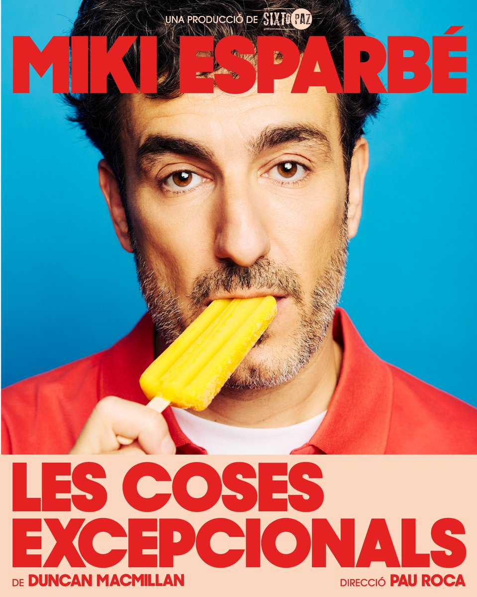 SixtoPazTeatre's tweet photo. Aquest novembre torna #LesCosesExcepcionals amb @mikiesparbe, al Teatre Borràs. Sí, com ho llegiu! 

Després de quatre temporades a Barcelona (amb @PauRocky i Leticia Dolera) i dues a Madrid (amb @braysefe i @PauRocky), anem a per la setena!!! 

🎟 https://t.co/9DMwPPFUSn https://t.co/qerJledYZK