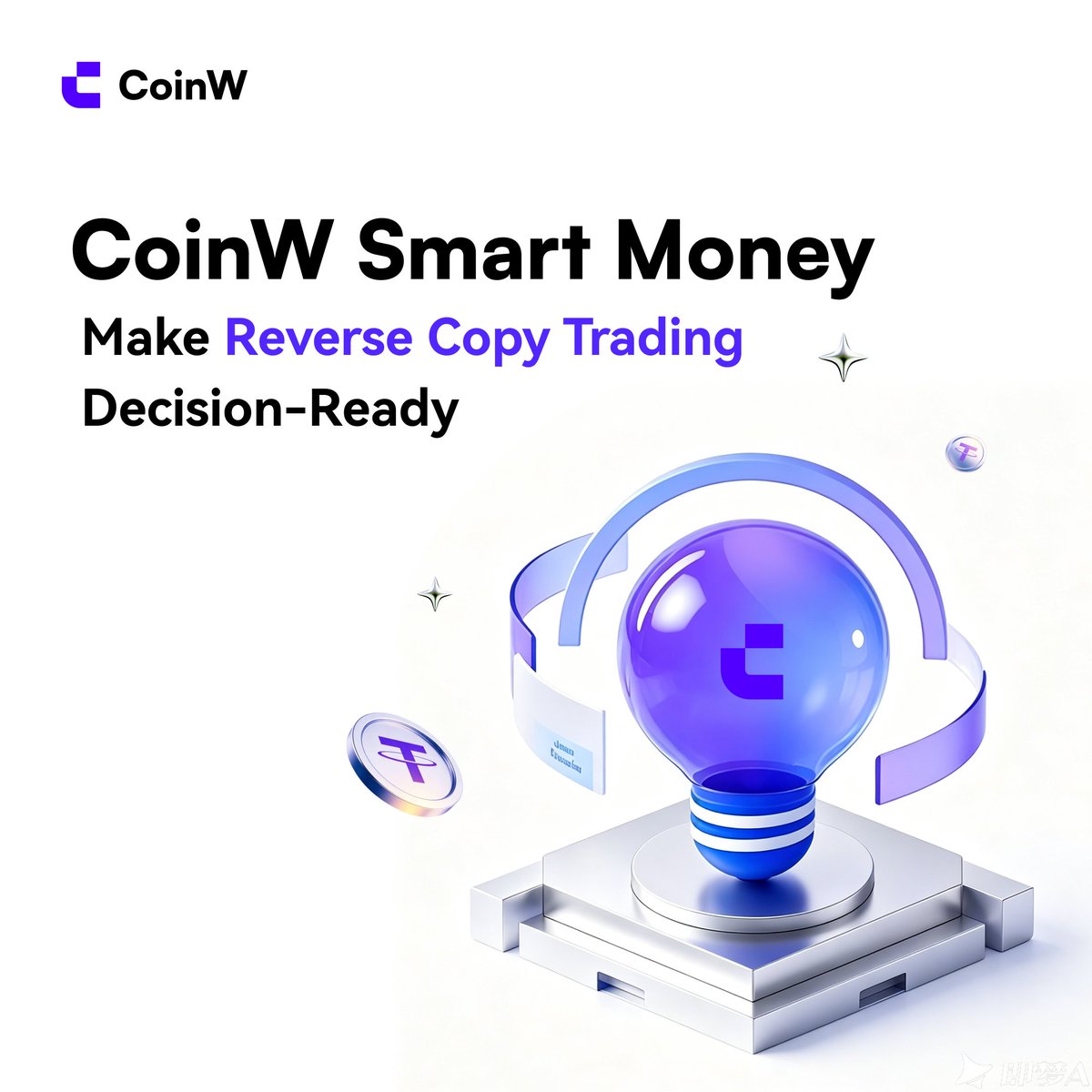 CoinWOfficial's tweet photo. Reverse copy trading is not simply taking the opposite side of losing trades. It relies on identifying stable, verifiable loss patterns. By linking Hot Picks, Global Long/Short Ratio, and Smart Money Radar, CoinW Smart Money helps users turn market sentiment and on-chain signals into a clearer decision-support framework.

Learn more 👉https://t.co/9DcGDQMN1H

Disclaimer: This content is for informational purposes only and does not constitute financial advice. Trading involves risk. Please make decisions based on your own judgment.