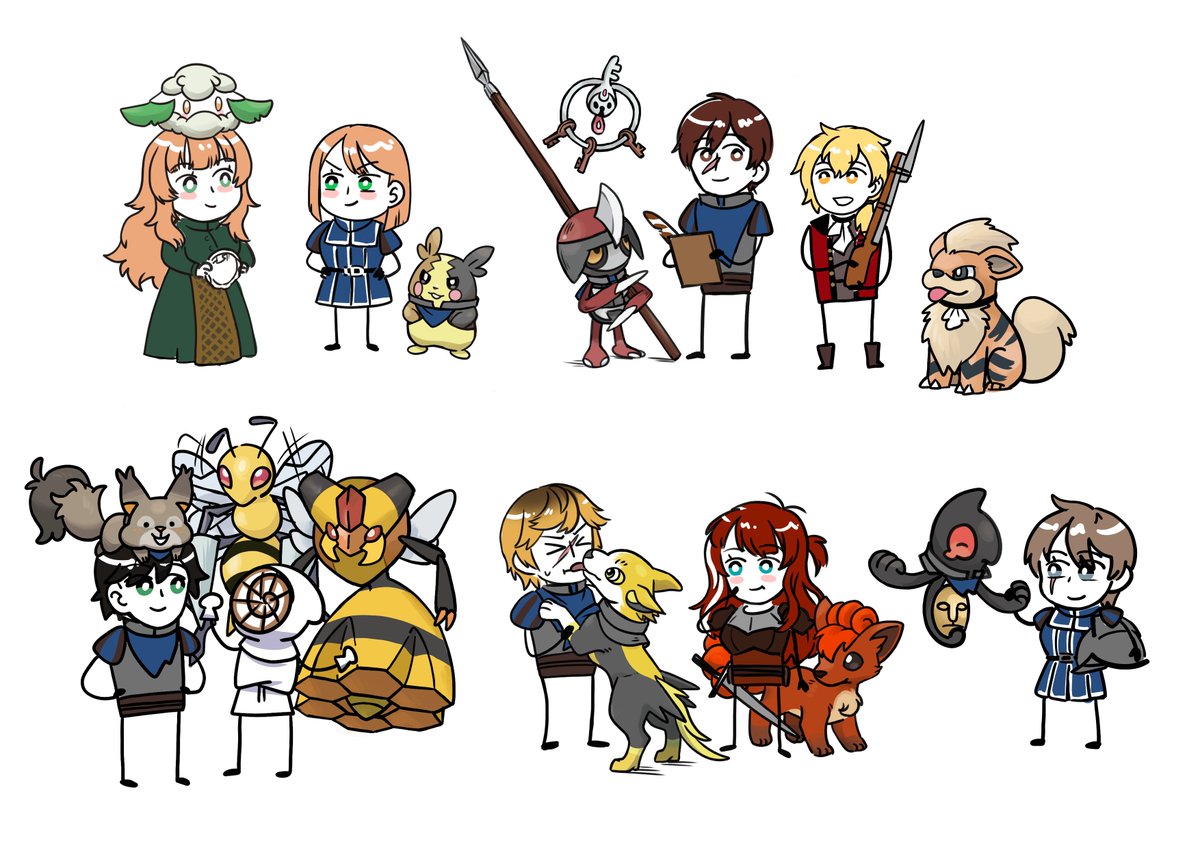 badger_yekun's tweet photo. I think two or three more will be enough to end of pokemin series, and then this will be compiled into a big poster. https://t.co/4o4RWbFGMC
