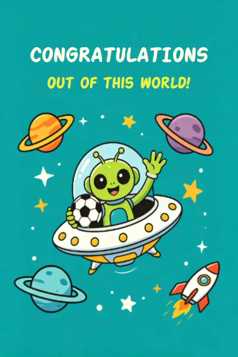 ThankECards's tweet photo. Good morning fellow chaotic World Cup watchers 👽🏆
This World Cup's nonstop wild goals and upsets are so legendary, even outer space aliens are huge soccer fans now.
Ha~ Ha~ https://t.co/O3lIAuFHSQ