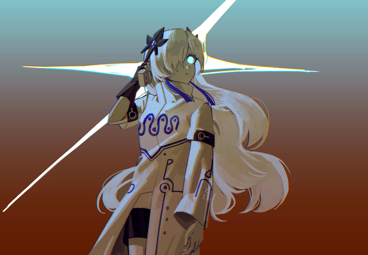 FEIGN_NIGHTMARE's tweet photo. 誰かの澄んだ瞳の、色をした星に問いかけている。
#星界美術部
#星界 https://t.co/qiqpXflb3s