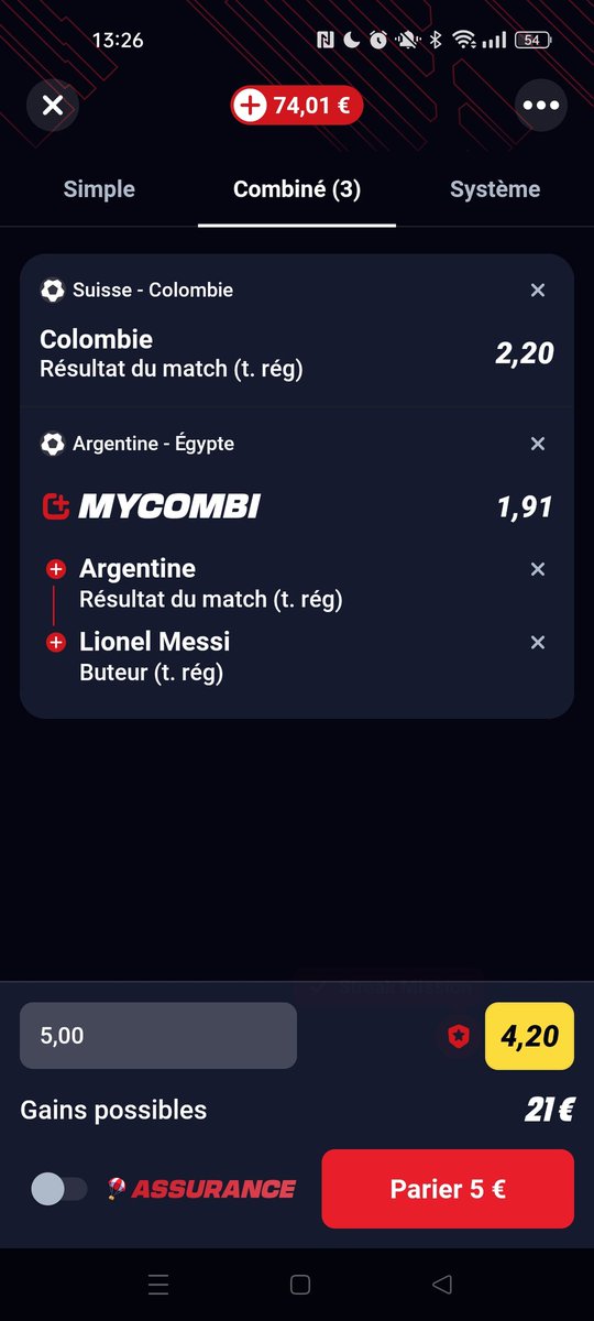 Roulette7500's tweet photo. @Betclic Ca pose tranquille 
Pseudo : Roulette7500 https://t.co/eTTb0VzZLL