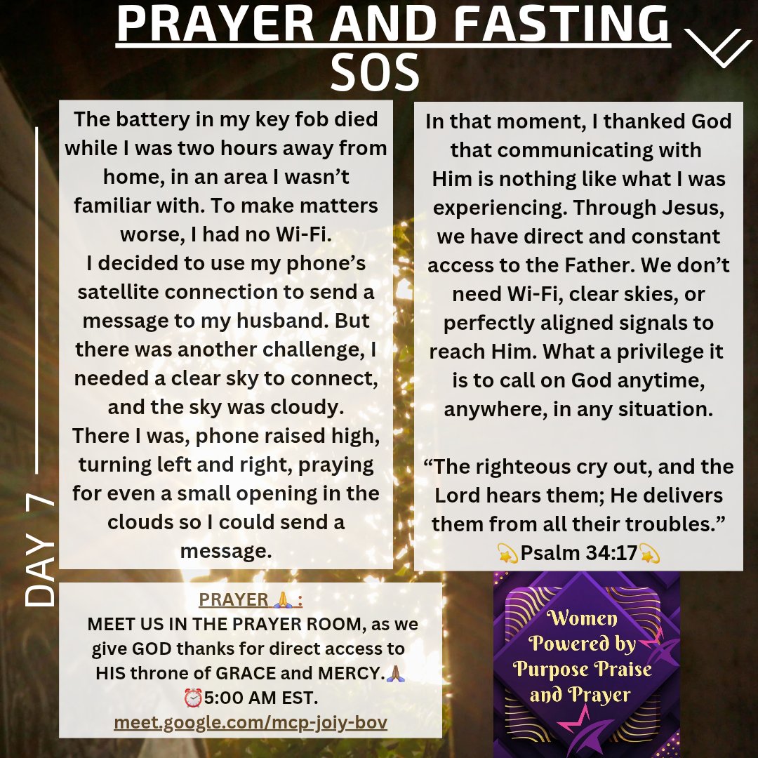 WPbyPPP's tweet photo. PRAYER AND FASTING-DAY 7: SOS...🙌🙌 https://t.co/kmBYOtRqkB