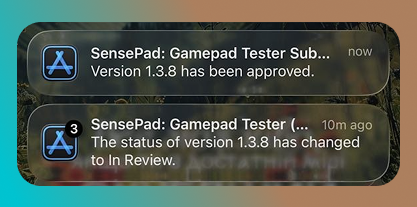 pchela_man's tweet photo. App review: 10 minutes. Reviewer clearly decided I'd suffered enough with past rejections 😅 https://t.co/fADdbJTPwU