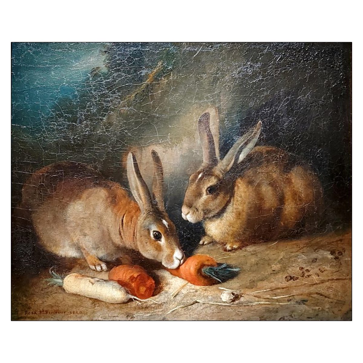 pohoartist's tweet photo. Art Inspiration For Today: Two Rabbits by Rosa Bonheur (French), oil on canvas, genre: Realism, 1840
(Musée des Beaux Arts, Bordeaux, France)
#tworabbits #rosabonheur #artinspiration #artonx https://t.co/6yNbxuZLj9