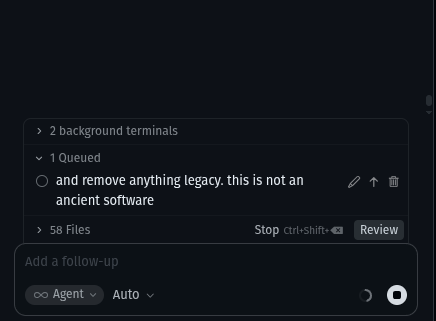 DevTheMil's tweet photo. I hate it when Composer decides to call what we made yesterday "Legacy" because I decided to overhaul it.
like bruh, just replace the entire thing!! https://t.co/3v1YTDDLpj